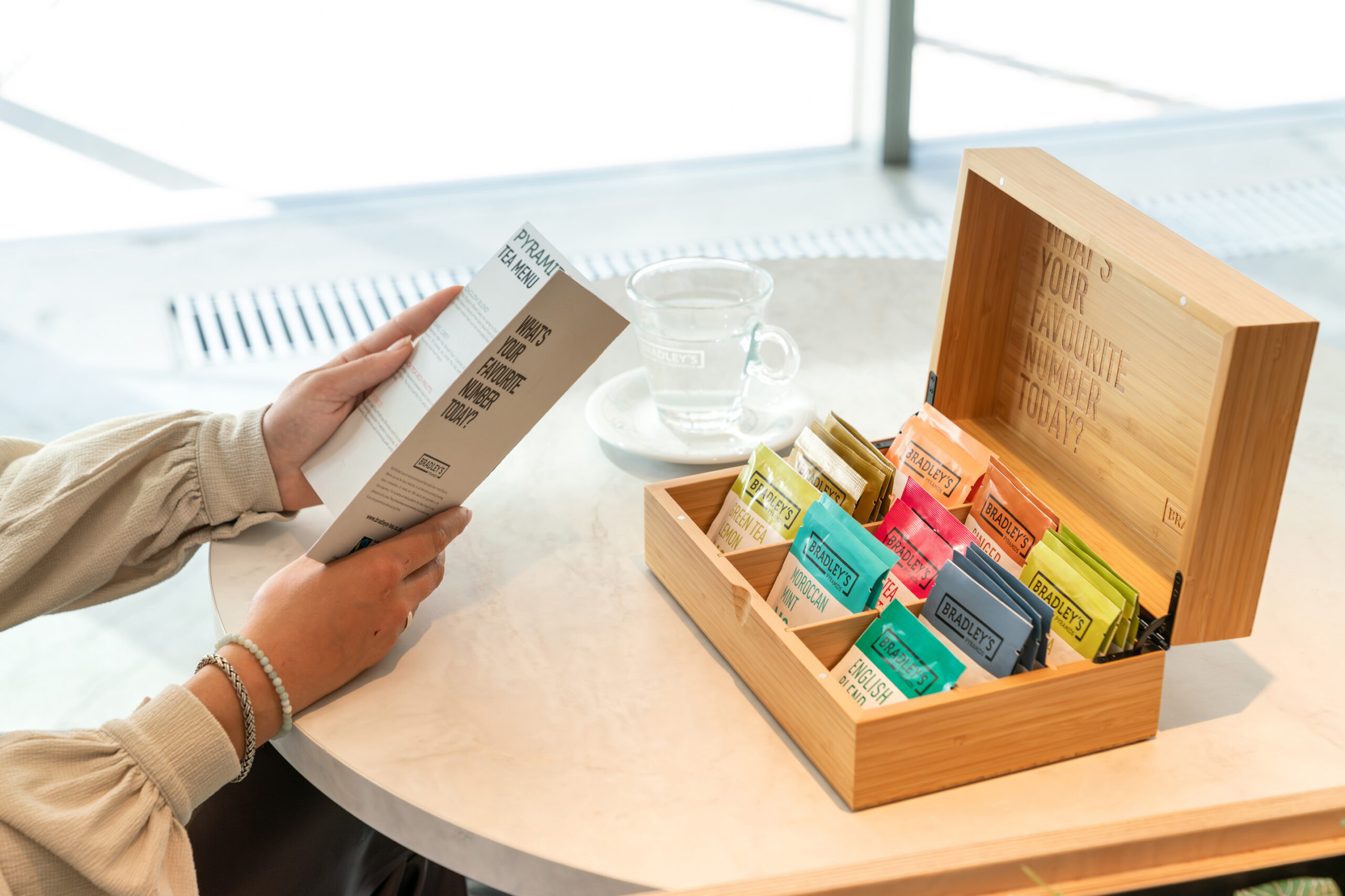 Les points de vente Bradley's Bradley's serveren horeca , verkooppunten Thé premium pour l’horeca