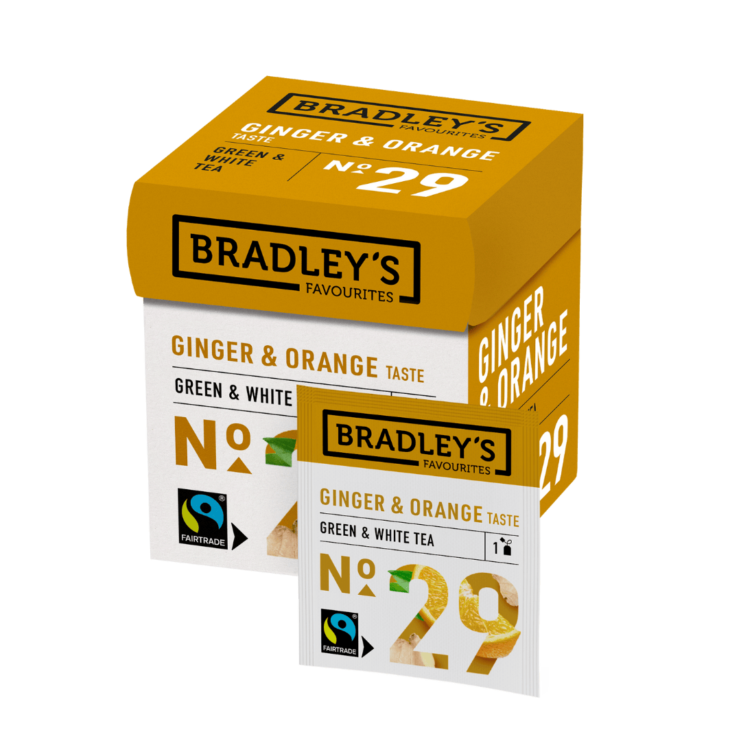 Bradleys favorites green and white tea ginger orange